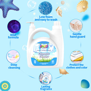 YassClean Non Bio Hypoallergenic 5L Classic Clean Concentrated Laundry Detergent 110 Washes