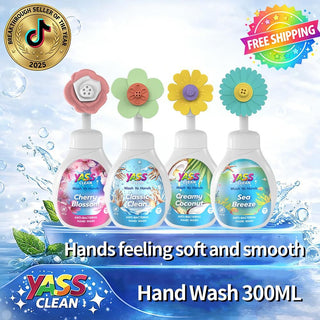 YASS CLEAN Wash Yo Hands 4 Pack Mixed Anti-Bacterial Hand Wash 300ml