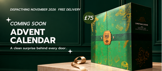 Green and gold Christmas Advent Calendar cleaning products Christmas gift 
