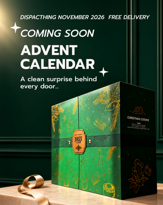 Green and gold Christmas advent calendar cleaning products free delivery Christmas gift