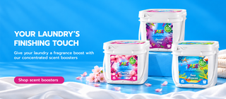 Yass Clean scent boosters laundry Cherry blossom Sea breeze Duvet day fragrence 